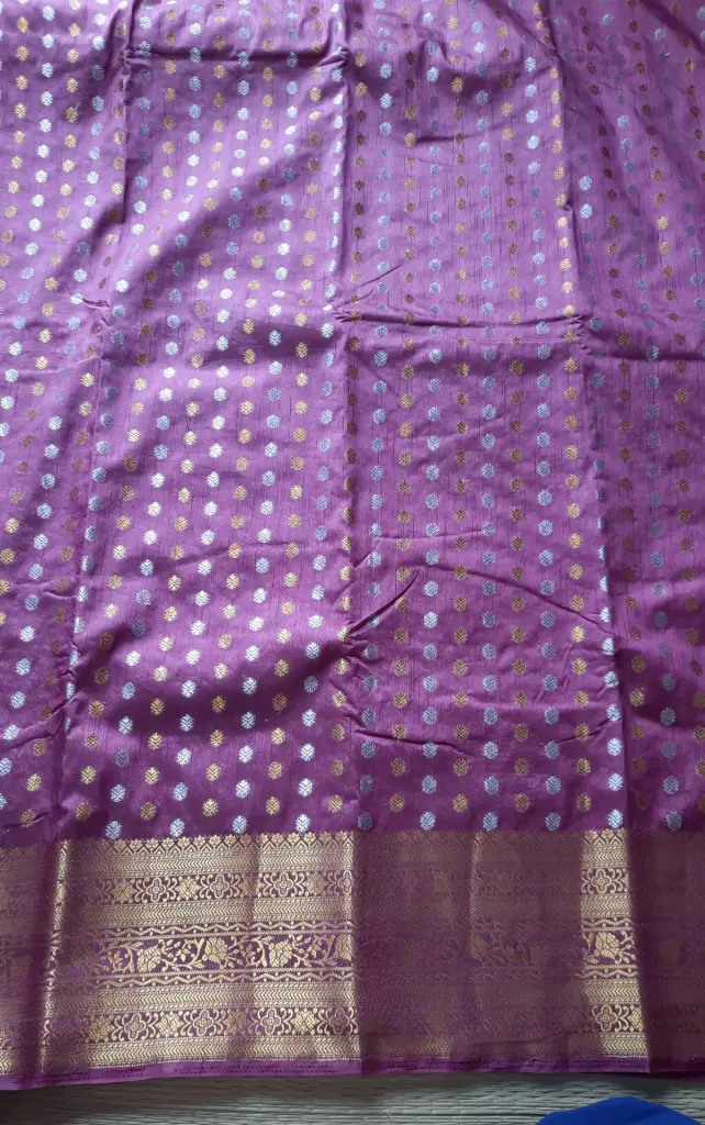 Fancy Party Wear Saree (Purple)