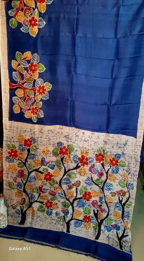 Pure Slik - Hand Batik with SlikMark (Dark Blue) 