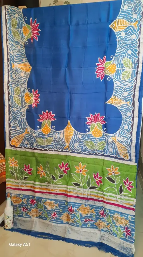 Pure Slik - Hand Batik with SlikMark (Blue) 