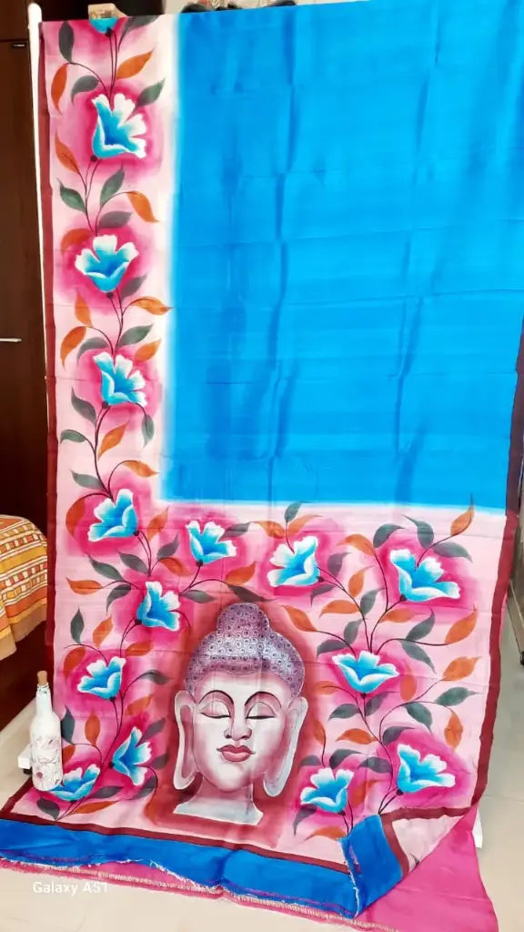 Pure Slik - Hand Paint with SlikMark (Blue-Pink) 