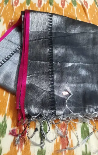 Tissue Saree (Graphite Gary)