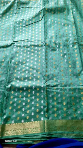 Fancy Party Wear Saree (Pistachio Green)