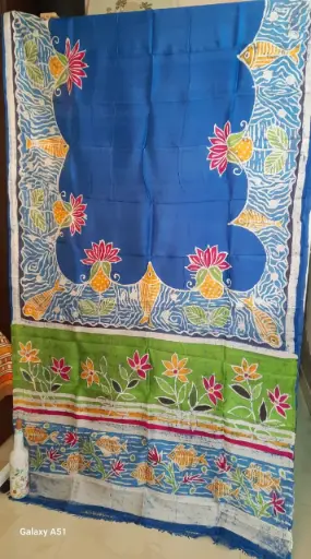 Pure Slik - Hand Batik with SlikMark (Blue) 