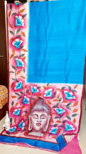 Pure Slik - Hand Paint with SlikMark (Blue-Pink) 